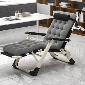 Bain de soleil  - MIPAN - Chaise Longue - Transat - Bain De Soleil - Pliante - Avec appuie-tête - Inclinable -178*66*30cm - Gris