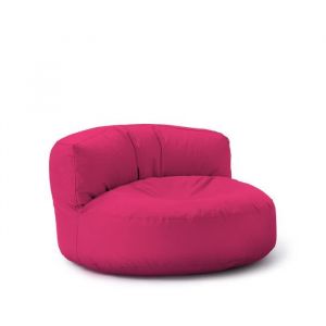 Lumaland Sofa pouf rond dextérieur canapé pouf rond pour lextérieur garnissage de 320 L Rose