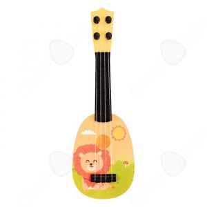 C Ukul&eacute;l&eacute; 36x12cm ukul&eacute;l&eacute; enfant jouet &eacute;ducatif de simulation guitare jouable mini guitare int&eacute;ressant mod&egrave;le dessin anim&eacute;