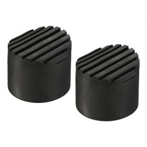 Patin d&eacute;chelle SOURCING MAP &Eacute;chelle Antid&eacute;rapant Pieds Patin 64mm ID Caoutchouc Rond Housse Coussin &Eacute;chelle Protection Noir 2Pcs