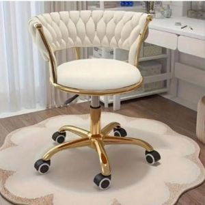 MIPAN.Chaise de Bureau Pivotant pour Enfant Fauteuil de Bureau pour Enfant Chaise Bureau pour ChambreTissuBeige