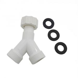 Robinet Double Machine a laver/Raccord Y Pour Robinet Extérieur/Lave Linge/Adaptateur Tuyau dArrosage/Embout 3/4 distributeur