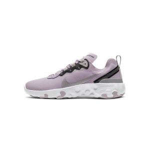 Basket Nike RENEW ELEMENT 55 Junior - Violet Noir Gris Blanc - Lacets - Enfant - Fille