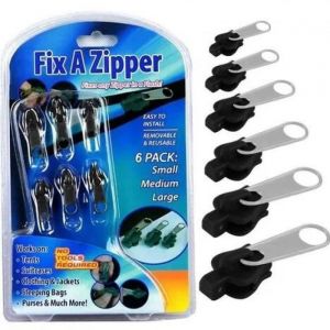 Kit de r&eacute;paration de fermeture &eacute;clair - JORMFTTE - Noir - Pour v&ecirc;tements sacs vestes tentes