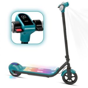Trottinette &eacute;lectrique pour enfants -14 km/h 5-8 km frein &eacute;lectrique - Jusqu&agrave; 60kg - Vert