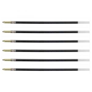 Recharge Stylo Bille - BIC - 4 COLOURS - Pointe Fine 08 mm - Couleur Bleue - Lot de 6