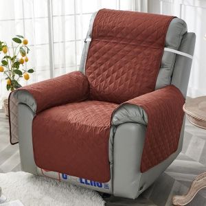 Housse Fauteuil Relax MatelasséCouvre Fauteuil Relax AntidérapantCouverture Protecteur Canapé 1 Place Doux et ConfortableRouge2