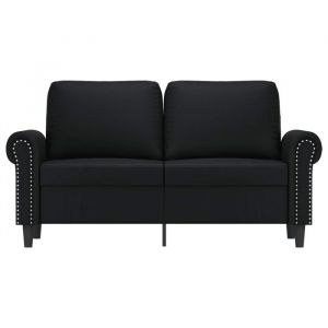 Sofa droit fixe - Clic Clac Canapé à 2 places - NEUF - Noir 120 cm Similicuir CA9329509