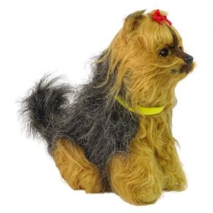 Peluche Chien interactif Yorkshire Terrier aboie avec queue qui bouge