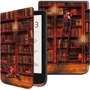 Etui Housse liseuse pour Vivlio Touch Lux 4 Touch Lux 5 Touch HD 3 Coque Rabat Vivlio Biblioth&egrave;que