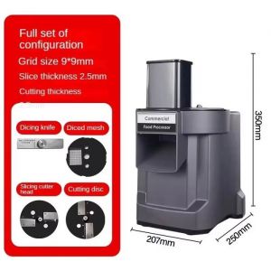 Coupe-l&eacute;gumes &eacute;lectrique - 3 lames - r&acirc;pe &eacute;lectrique 3 en 1 - D&eacute;coupe d&eacute;s Tranchage R&acirc;page - rape legumes electrique - commercial