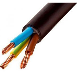 CONECTICPLUS Bobine de c&acirc;ble &eacute;lectrique souple 3x1.5 mm_ H07RNF 5 m&egrave;tres noire