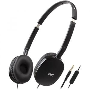 Casque Plat Pliable et Compact JVC HA-S160M-B-U - Couleur Brillante - Microphone et T&eacute;l&eacute;commande