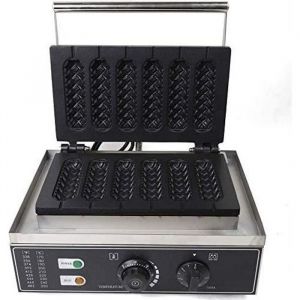 Gaufrier &eacute;l&eacute;ctrique machine de hot dog ma&iuml;s pancake waffle cr&ecirc;pi&egrave;re machine antiadh&eacute;sive appareil &agrave; gaufre 1500W