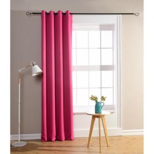 Rideau occultant fushia 140 x 260 cm