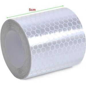 3M Sécurité Ruban adhésif réfléchissant Adhésif autocollant Voiture autocollante Roll Film (couleur: Blanc) b02984