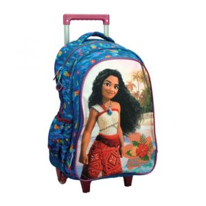 Grand trolley cartable à roulettes sac à dos VAIANA Disney primaire 46cm