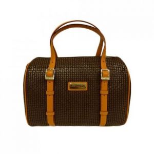 Sac bowling - Ted Lapidus - Fidelio - Marron - Cuir - 100% Tissu