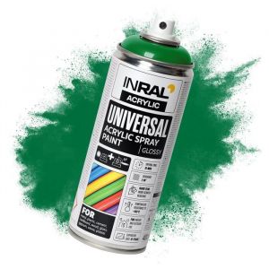 Peinture acrylique a&eacute;rosol INRAL RAL6029 vert menthe brillant &ndash; s&eacute;chage rapide protection durable int&eacute;rieur/ext&eacute;rieur &ndash; 400 ml