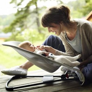 Transat Balancelle bébé ZHONGLI 2 en 1 avec 3 niveaux dinclinaison pour 0 à 3 ans - Gris