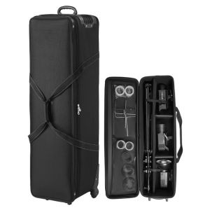 Valise à Roulettes pour Équipement de Studio-VEVOR-131x365x38 cm-pour Pied Éclairage Trépied Télescope