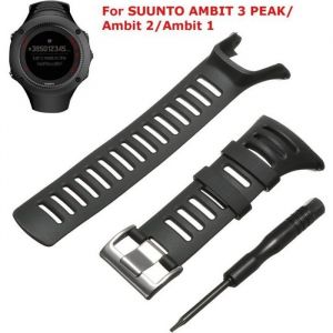 Bracelet de montre - SUUNTO - Ambit 3 PEAK - Caoutchouc - Ajustable - Inclus tournevis