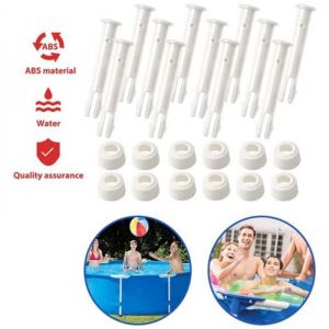 12 goupilles en plastique pi&egrave;ces de rechange pour piscine goupilles en plastique pour la plupart des piscines &agrave; cadre &ndash; piscine