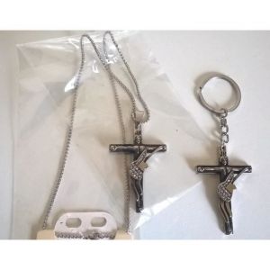 CROIX JOHNNY PORTE CLES PENDENTIF