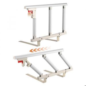 Barrière de Lit Rails de lit pliants à Une clé Barrière de Sécurité pour Adultes Rail de Protection pour Handicapé Hospitaliers