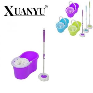 XUANYU Tete Balai Espagnolseau essoreur avec lave-solsupport essoreur pratique pour essorage facileViolet