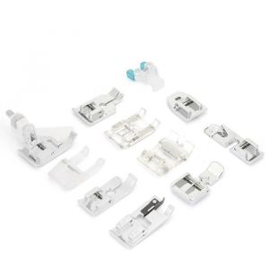 11pcs Machine à coudre Pieds-de-biche Set Kit de pied de machine à coudre pour frère Babylock chanteur Janome Elna Toyota