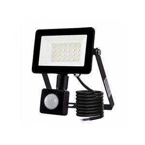 20W Projecteur LED extérieur Lumière à détecteur de mouvement 6500K Spot LED ExtérieurIP66 Avec Détecteur De Mouvement