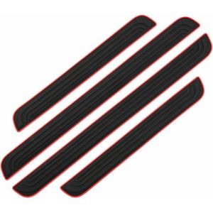 4 PCS Barres de Seuil de Porte Voiture Plaque de Seuil Protecteurs Autocollant Voiture Film Adh&eacute;sif pour Protection Seuil Porte Ga