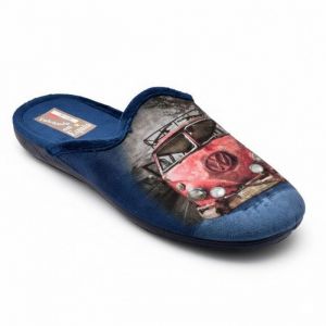 Pantoufle Homme Mule Fantaisie PHOTOPRINT MU99916 VANLIFE