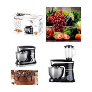 Robot PETRIN Multifonctions  Bol inox + BLENDER 6.5L 1300W Sélecteur 6 vitesses témoin LED NOIRE