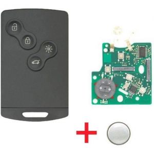 Carte cle t&eacute;lecommande vierge compatible Renault CLIO 4 CAPTUR a programmer
