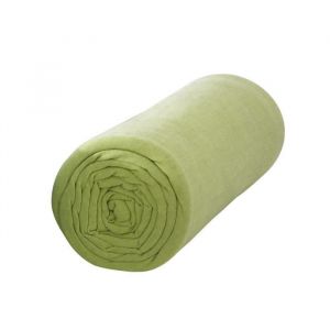 Drap housse extensible - LA MAISON DAMELIE - EXTENS 90x190 - Vert - Coton - 25 cm bonnet