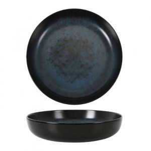 Service Assiettes YAKI rondes de 6 Pièces creuses en Porcelaine décorée plat de service pour soupe entrées desserts et salades