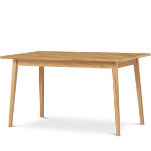 Table extensible FRISK style scandinave Marron pieds en ch&ecirc;ne massif - L 160 cm