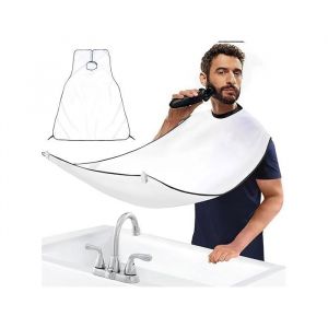 1 Pi&egrave;ces Tablier Barbe Cape Coiffeur Tablier Coiffeur Cape De Rasage &Eacute;tanche avec 2 Ventouses Id&eacute;al comme Cadeau pour Homme