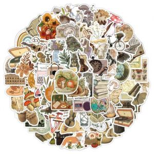 Autocollants INN&reg; 110 feuilles stickers scrapbooking vintage exquis album photo carnet d&eacute;co autocollants flore  alphab&eacute;tique