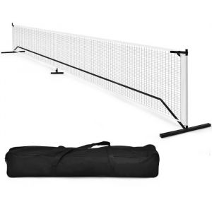 Filet de Badminton-Pickleball COSTWAY - Poteau en Fibre de Verre - Sac de Transport en Oxford