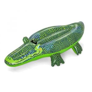 Jouet gonflable crocodile bouée de natation bouée chevauchable pour plage - Longueur 152 x Profondeur 71 cm -JUANIO