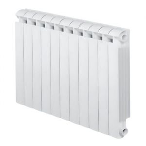 Radiateur fonte alu 1782W chauffage central 11 &eacute;l&eacute;ments KLASS 800 blanc