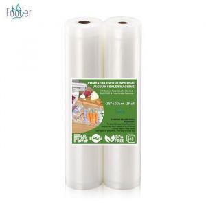 Sacs sous Vide Alimentaire 28 x 600 cm  2 Rouleaux Sac Sous Vide pour la Conservation des Aliments et la Cuisson sans BPA