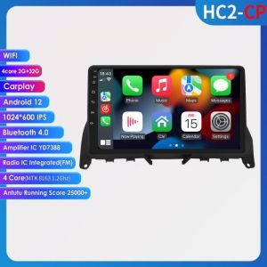 2+32G Android GPS autoradio pour Mercedes-Benz C-Class W204 S204 2007-2010 9pouces écran tactile lecteur multimédia stéréo 2din