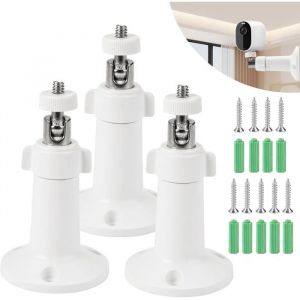 Support pour cam&eacute;ra dext&eacute;rieur support m&eacute;tallique &agrave; 360 degr&eacute;s adapt&eacute; &agrave; Arlo Pro 2 Arlo Pro Arlo Go Arlo Light (3 pi&egrave;ces)