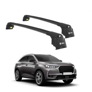 Barres de Toit TURTLE AIR-2 CITROEN DS 7 CROSSBACK 2018 2019 2020 2021 2022 2023 2024 (SUV) Noir