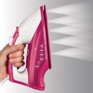 Fer à Repasser Light & Easy Russell Hobbs 26480-56 - 2400W - Débit vapeur puissant - Rose
