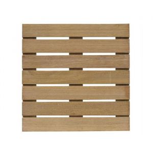 Dalle en bois mixte exotique 50x50x2.4cm